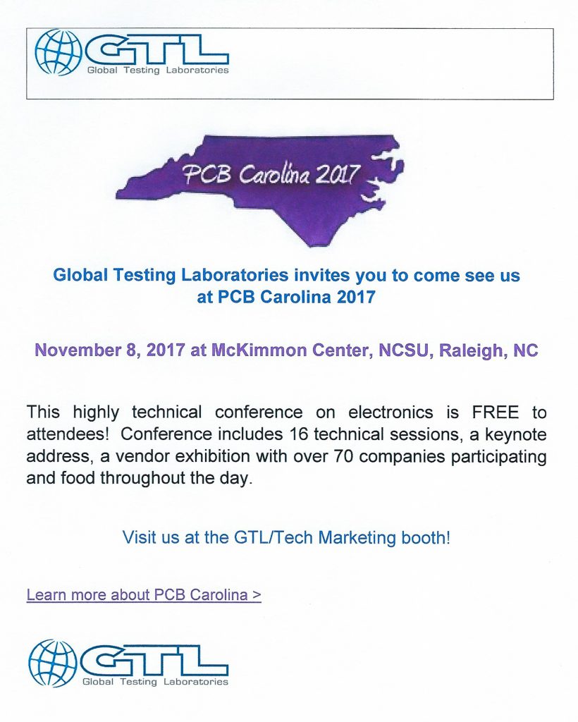Global Testing Laboratories GTL_PCB_Carolina_20173 — Global Testing